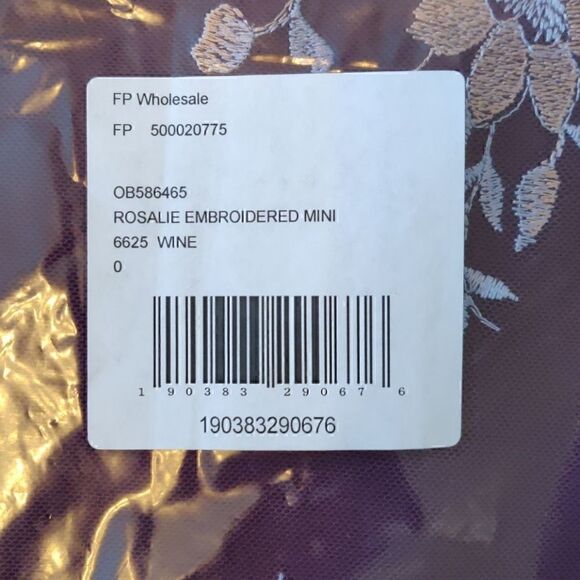 NEW Free People Rosalie Embroidered Mini Dress - Picture 6 of 10